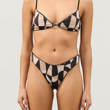 Mosaic Curve Thong Brief
