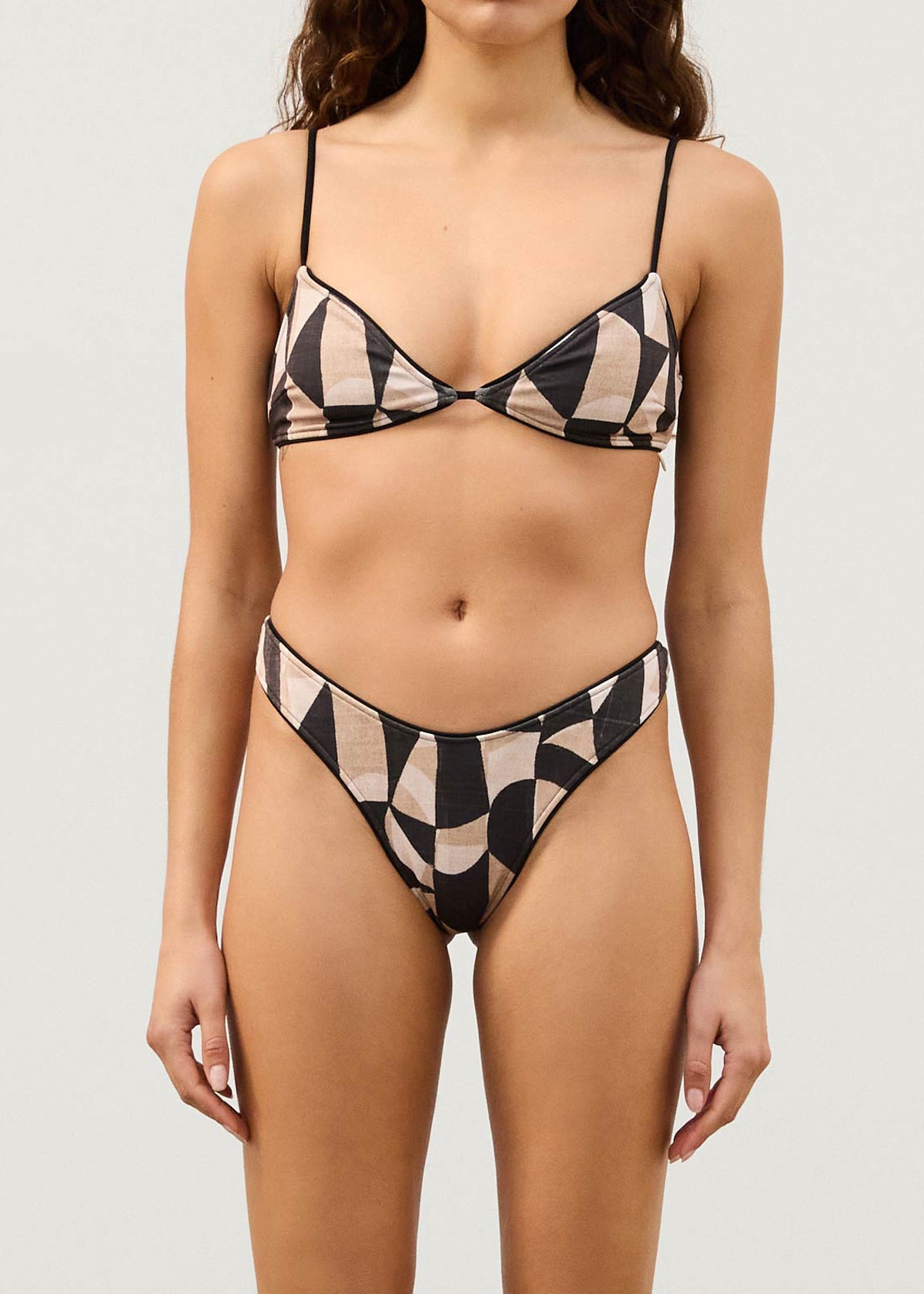 Mosaic Curve Thong Brief
