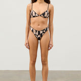 Mosaic Curve Thong Brief