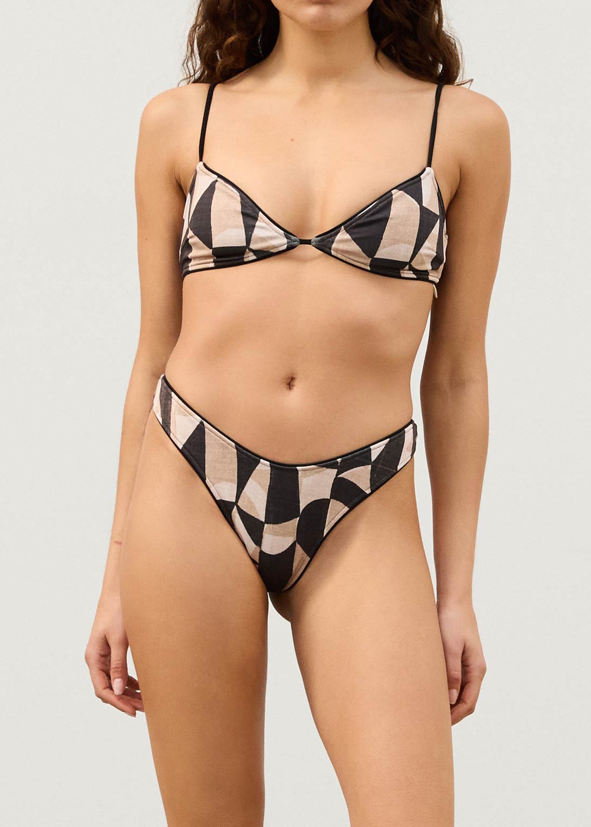 Mosaic Curve Thong Brief