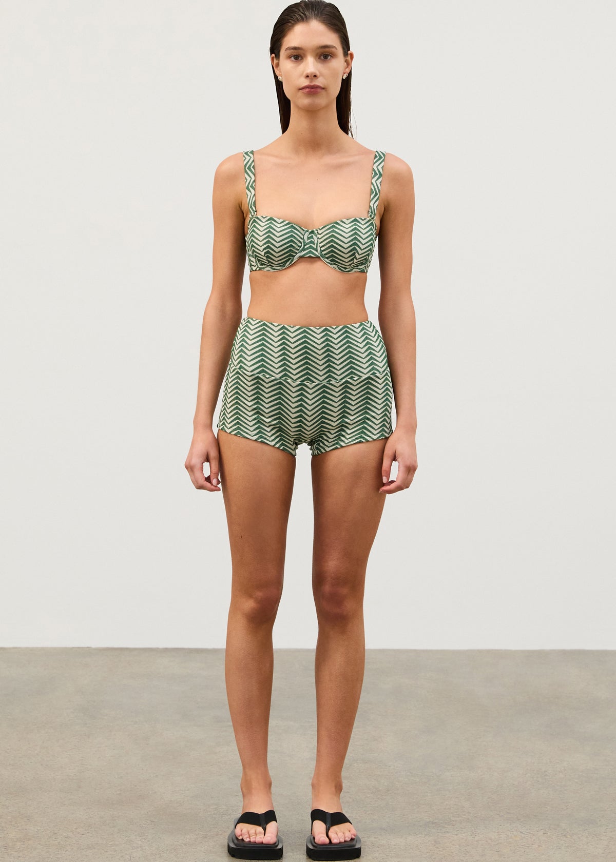 Green Zig-Zag Boy Short