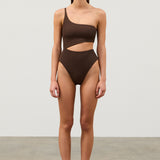Cocoa Textured One Piece