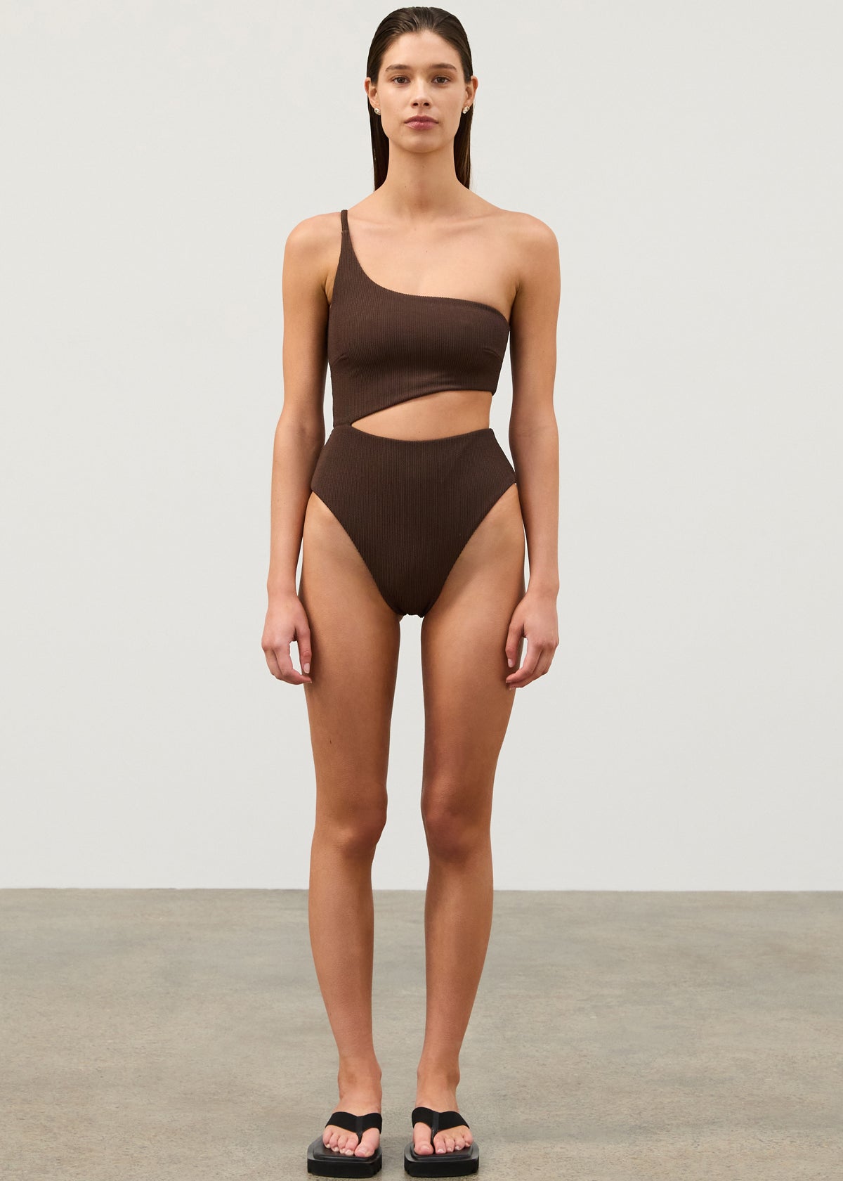 Cocoa Textured One Piece