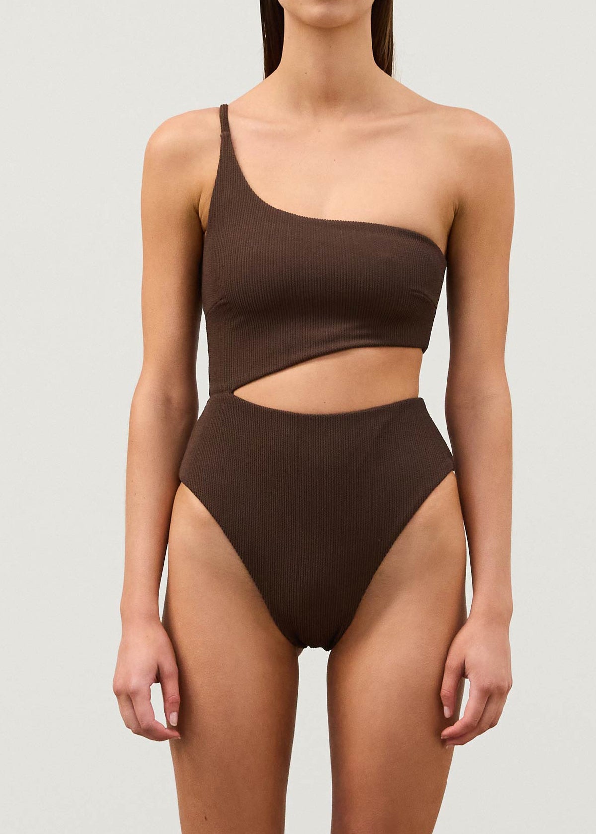 Cocoa Textured One Piece
