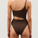 Cocoa Textured One Piece