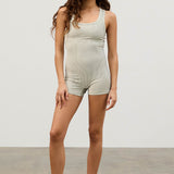 Stripe Rib Racer Back Bodysuit