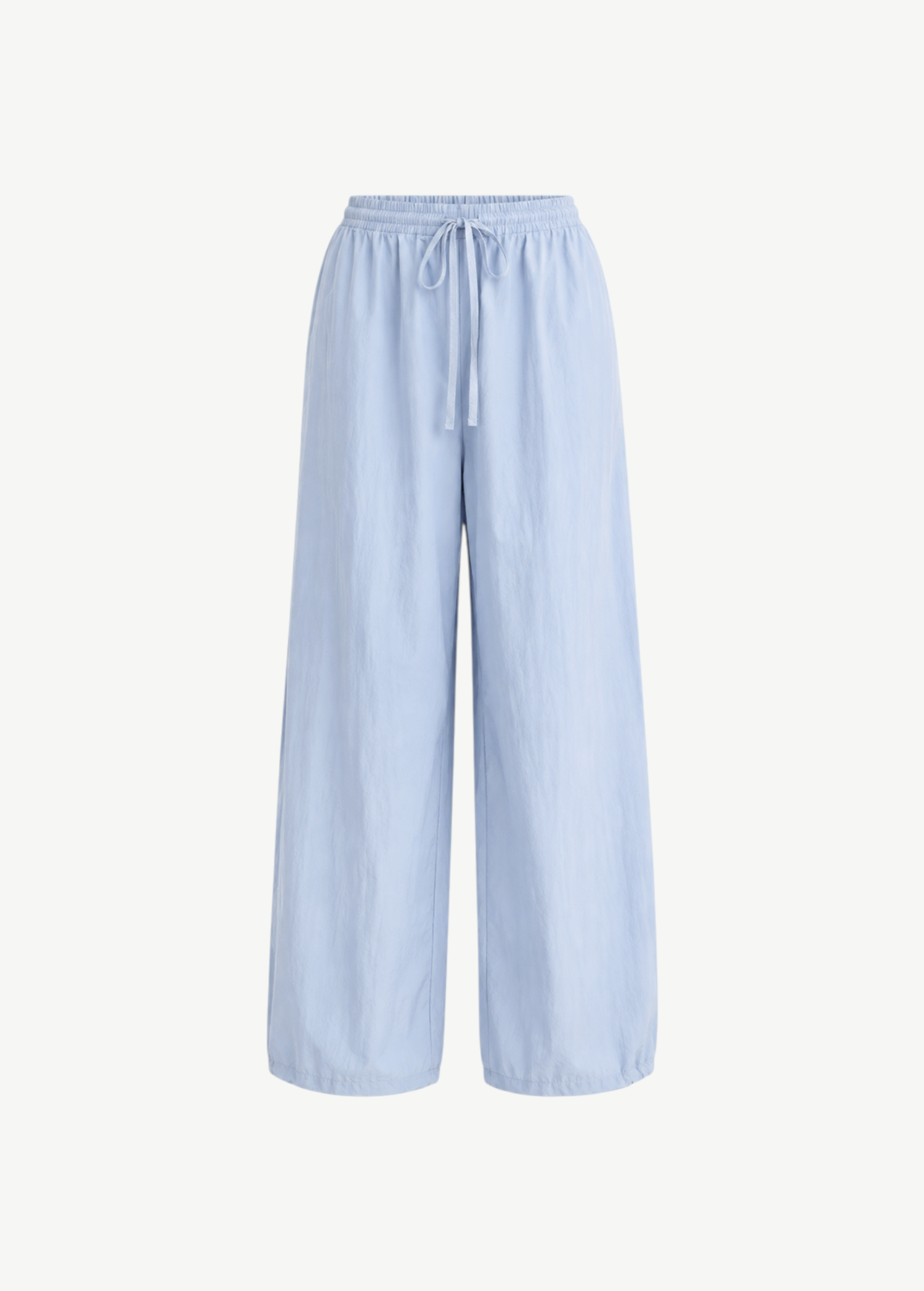 KABE SHOP INC Breezy Pant in light blue featuring a relaxed straight-leg silhouette and an adjustable drawstring waist.