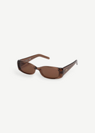 KABE Billy rectangular sunglasses in translucent brown acetate with a minimalist frame design