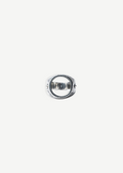 KABE SHOP INC Cricket ring featuring a unique circular open design in handcrafted textured silver