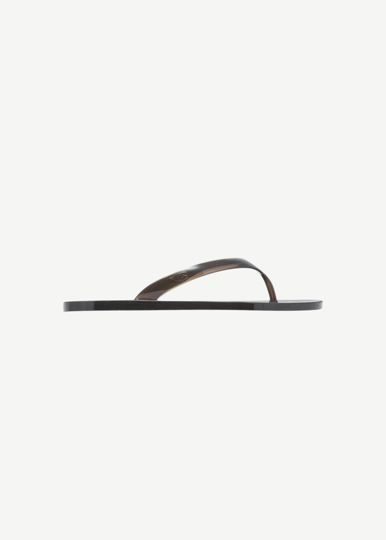 KABE SHOP INC black translucent jelly flip flops for summer beach wear