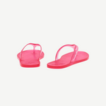 KABE SHOP INC bright pink jelly flip flops for summer beach wear