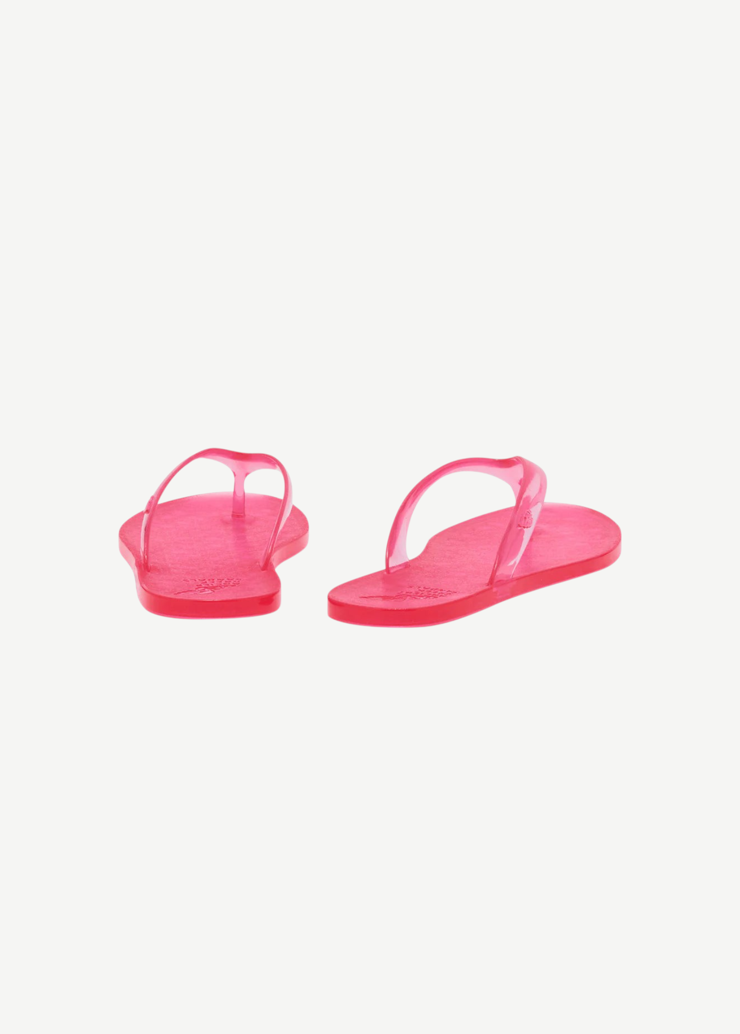 KABE SHOP INC bright pink jelly flip flops for summer beach wear