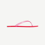 KABE SHOP INC pink jelly flip flops with a translucent strap and minimalist design for summer beach wear