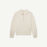 Full Length Zip-Up Polo Sweatshirt
