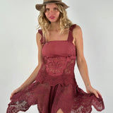 Crochet Sleeveless Mini Dress