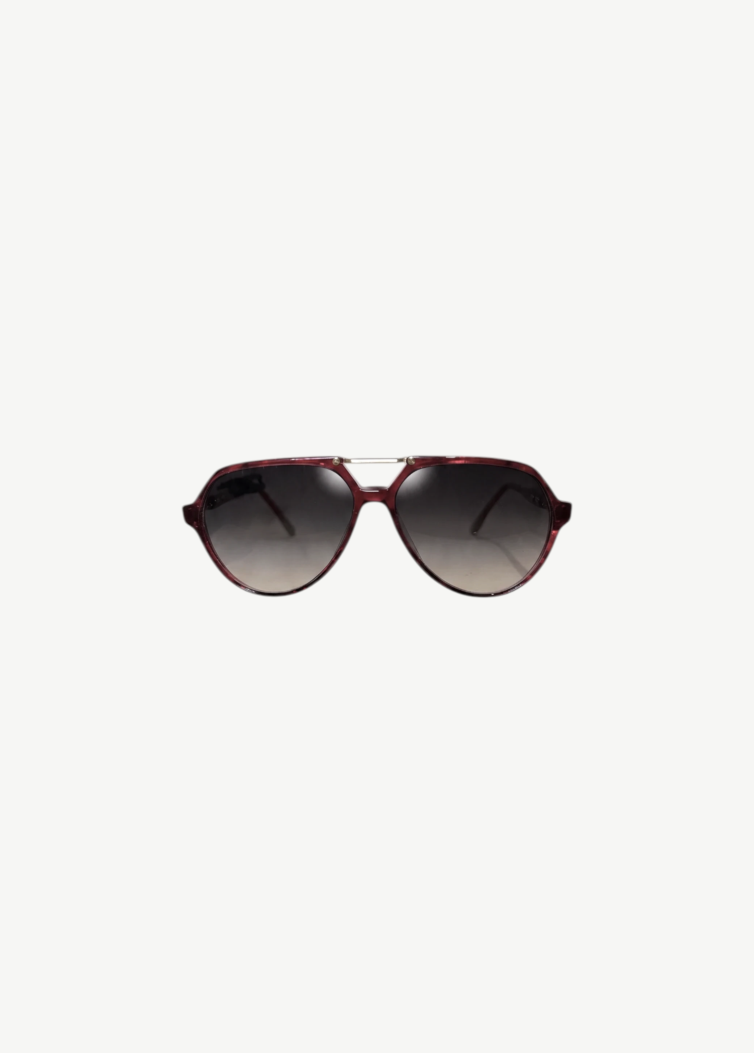 KABE SHOP INC Christopher D sunglasses featuring a vintage-inspired burgundy aviator frame with gradient lenses.