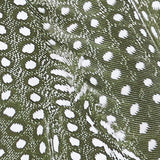 KABE SHOP INC Equator triangle bikini top in olive green with white polka dot pattern and adjustable straps