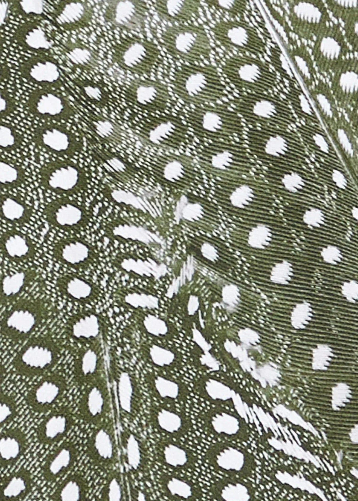 KABE SHOP INC Equator triangle bikini top in olive green with white polka dot pattern and adjustable straps