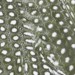 KABE SHOP INC Equator triangle bikini top in olive green with white polka dot pattern and adjustable straps