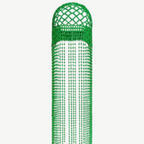 KABE SHOP INC 404 Suite beaded headpiece featuring vibrant green beads in a lattice design with long hanging fringe
