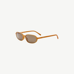 KABE SHOP INC Jacquemus Notte sunglasses in caramel acetate with an angular oval frame and brown lenses