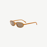 KABE SHOP INC Jacquemus Notte sunglasses in caramel acetate with an angular oval frame and brown lenses