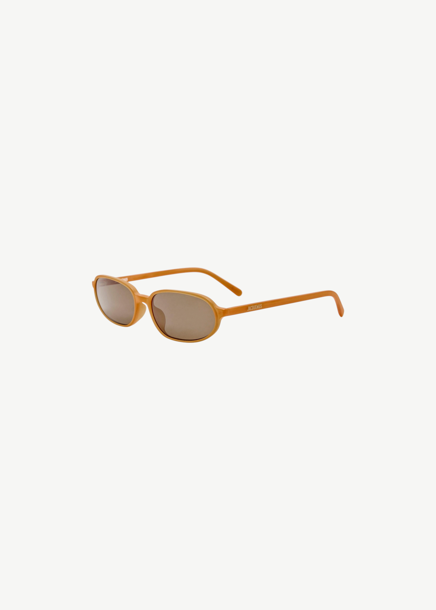 KABE SHOP INC Jacquemus Notte sunglasses in caramel acetate with an angular oval frame and brown lenses