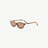 KABE SHOP INC The Attico Libby sunglasses in tortoiseshell Italian acetate with brown lenses and angular frames.