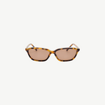 KABE SHOP INC Libby sunglasses with a bold angular tortoiseshell acetate frame and brown lenses