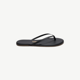 KABE SHOP INC Lily Liners minimalist black leather flip flops with a slim silhouette and cushioned insole