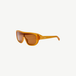 KABE SHOP INC Jacquemus Masco shield sunglasses in caramel acetate with brown lenses and a modern bold silhouette