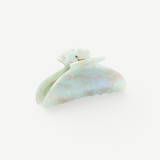 KABE SHOP INC Midi Heirloom hair claw in pearlescent white Italian acetate with a double-walled design.