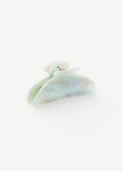 KABE SHOP INC Midi Heirloom hair claw in pearlescent white Italian acetate with a double-walled design.