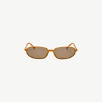 KABE SHOP INC Jacquemus Notte sunglasses with angular oval caramel acetate frames and brown lenses