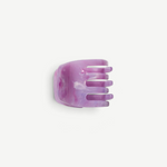 KABE SHOP INC mini claw hair clip in purple marbled Italian bio-acetate for all hair types