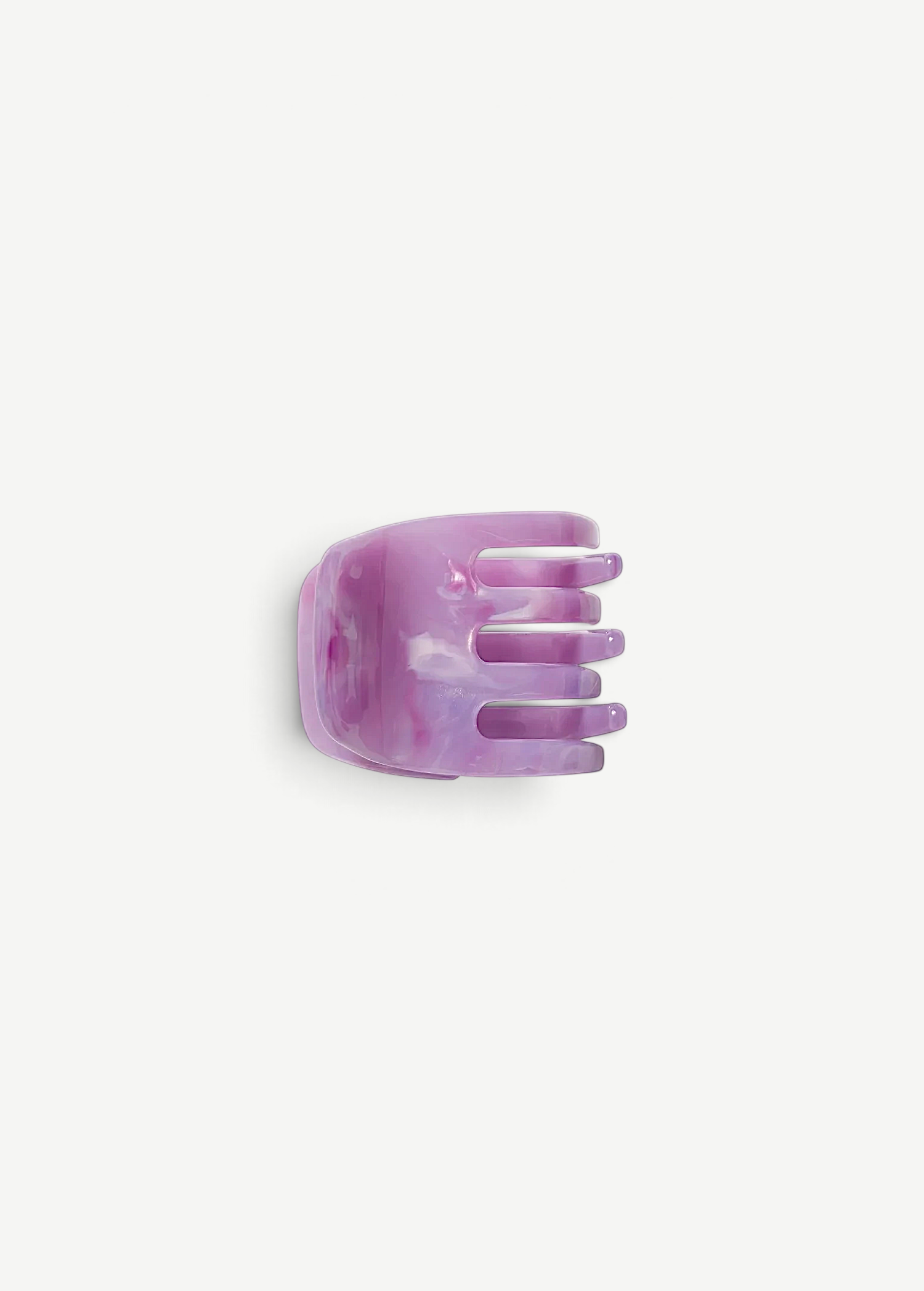 KABE SHOP INC mini claw hair clip in purple marbled Italian bio-acetate for all hair types