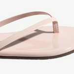 KABE SHOP INC Lily Glosses blush pink patent leather flip flop with a cushioned insole and slim strap detail