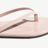 KABE SHOP INC Lily Glosses blush pink patent leather flip flop with a cushioned insole and slim strap detail