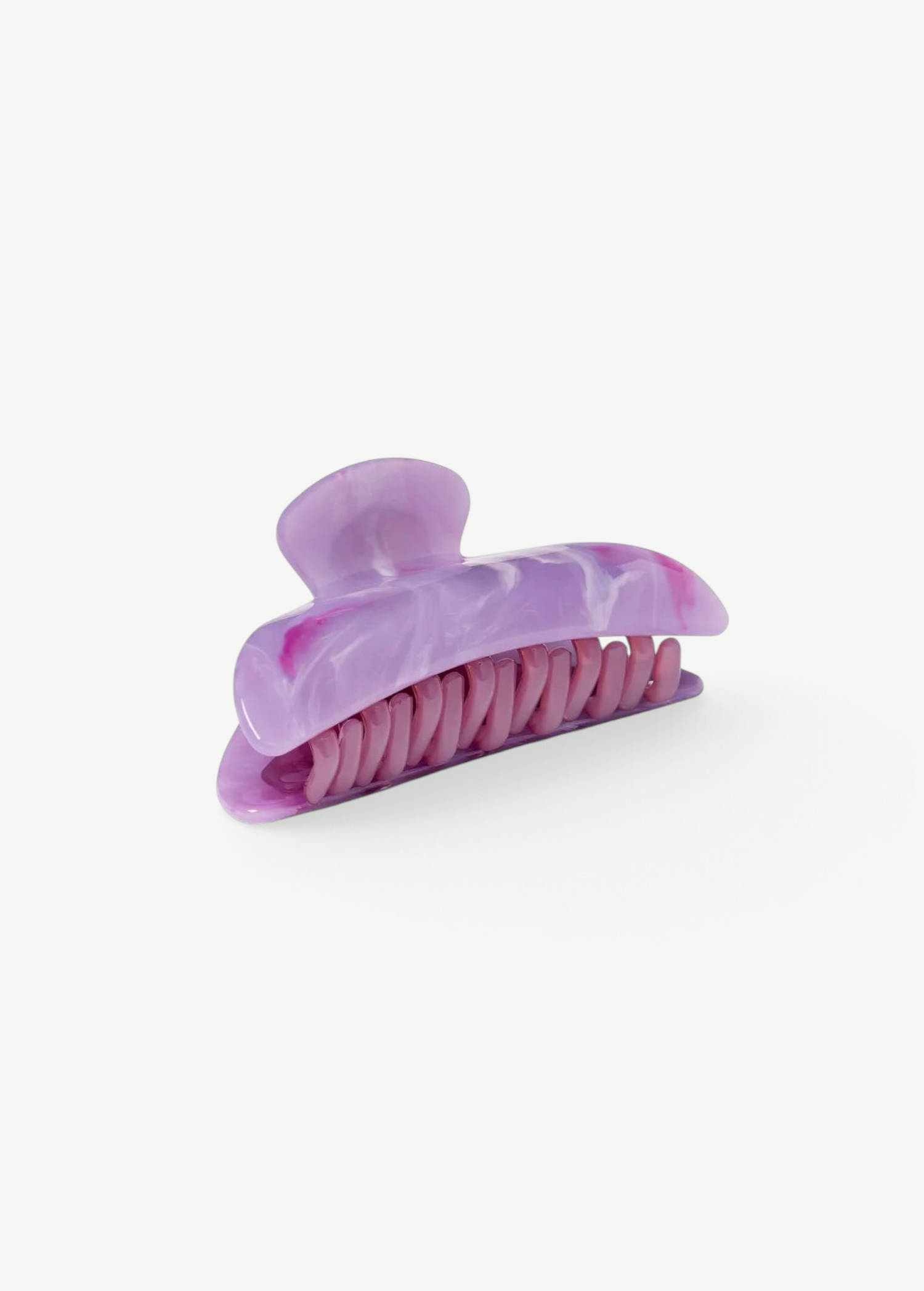 KABE SHOP INC Midi Heirloom hair claw in marbled purple Italian acetate with reinforced hardware