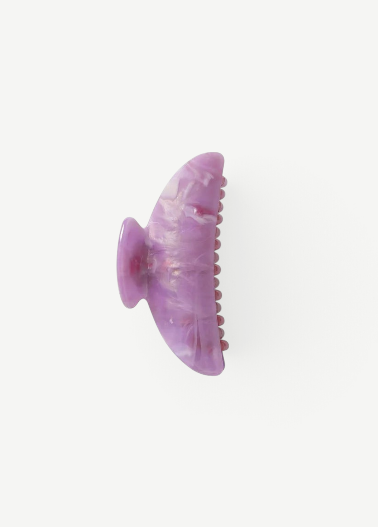 KABE SHOP INC Midi Heirloom hair claw in marbled purple Italian acetate with reinforced hardware