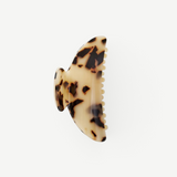 KABE SHOP INC Midi Heirloom hair claw in a brown and cream tortoiseshell Italian acetate finish