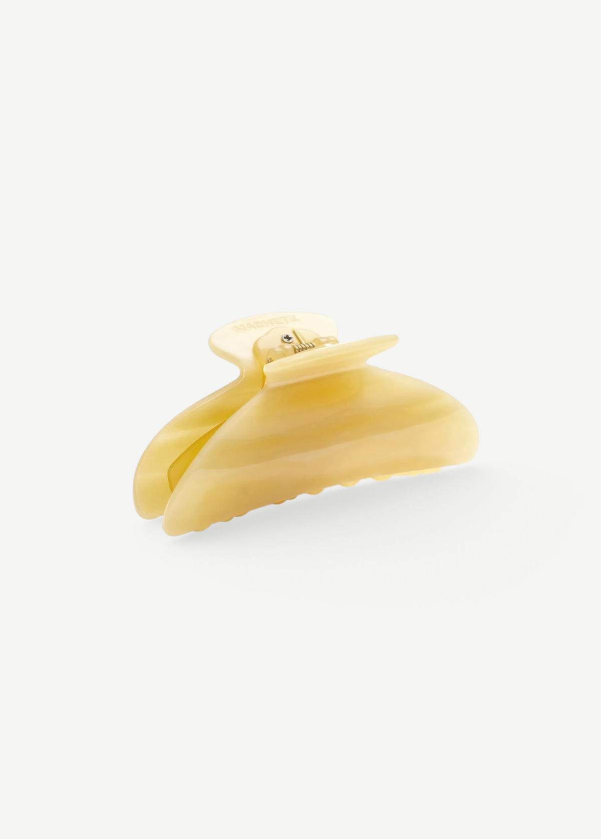 KABE SHOP INC Midi Heirloom hair claw in translucent cream Italian acetate with reinforced hardware