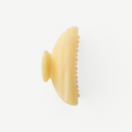 KABE SHOP INC Midi Heirloom claw clip in translucent cream Italian acetate with a curved double-walled design.