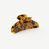 KABE SHOP INC Midi Heirloom hair claw in a brown tortoiseshell Italian acetate finish with reinforced hardware.