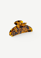 KABE SHOP INC Midi Heirloom hair claw in a brown tortoiseshell Italian acetate finish with reinforced hardware.