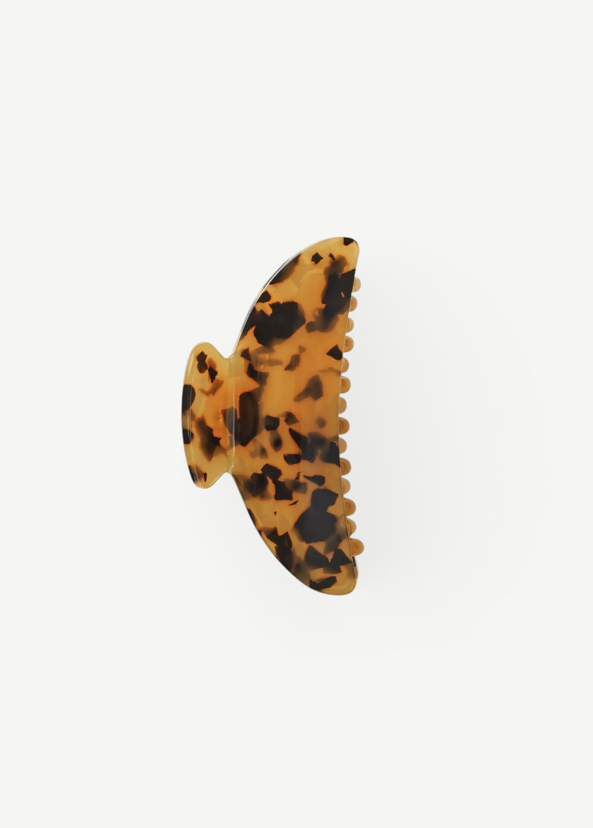 KABE SHOP INC Midi Heirloom hair claw in brown tortoiseshell Italian acetate with a double-walled design