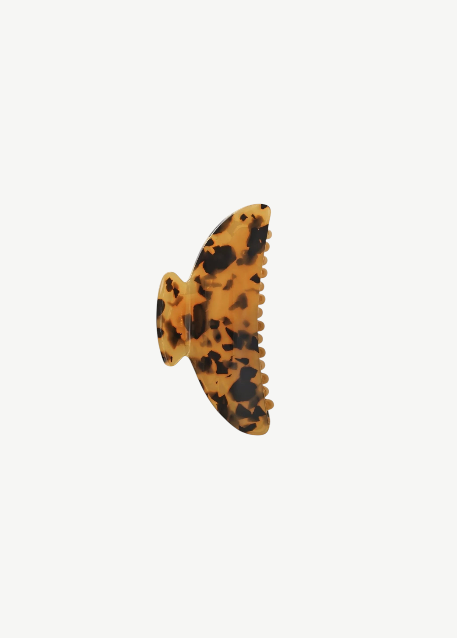 KABE SHOP INC Midi Heirloom hair claw in brown tortoiseshell Italian acetate with a double-walled design