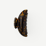 KABE SHOP INC Midi Heirloom hair claw in brown tortoiseshell Italian acetate with a double-walled design