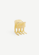 KABE SHOP INC handcrafted mini claw hair clip in translucent cream Italian bio-acetate for all hair types