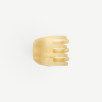 KABE SHOP INC handcrafted mini claw hair clip in translucent cream Italian bio-acetate for all hair types